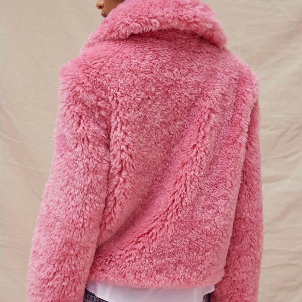 Kimchi Blue UO Olive Faux Fur Coat - Picture 4 of 5